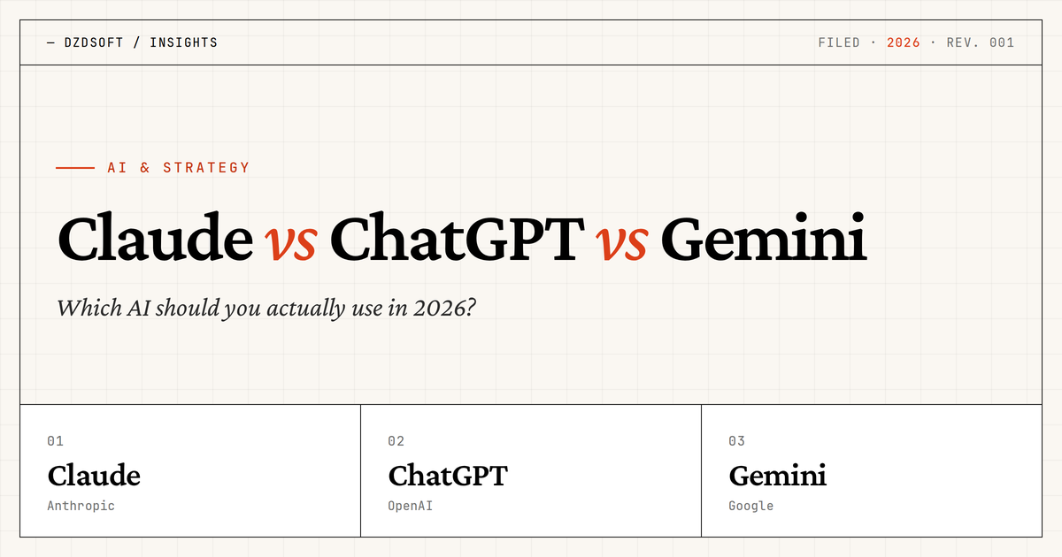 Claude vs ChatGPT vs Gemini: Which AI Should You Actually Use in 2026?