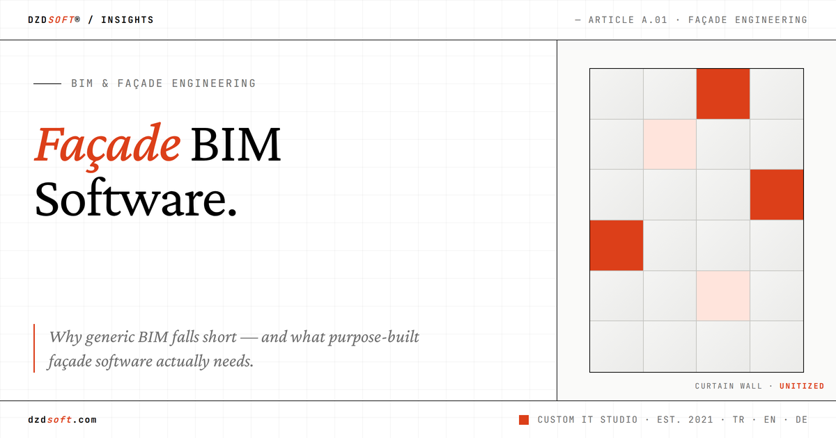 Façade BIM Software: Why Generic BIM Falls Short