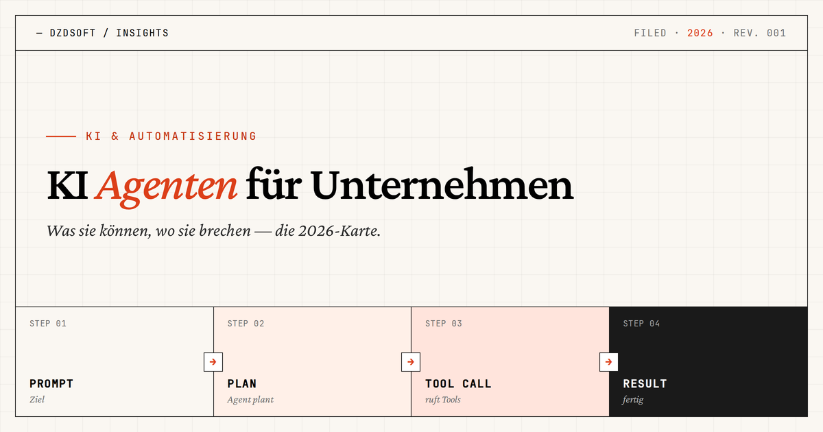 KI-Agenten für Unternehmen 2026: Was sie können, wo sie brechen
